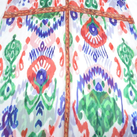 NWT ZARA BEADED PRINT KAFTAN, SIZE M/L - Picture 11 of 12